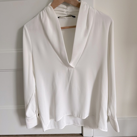 Zara Basic White Shirt - Picture 1 of 4